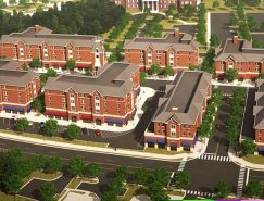 Aerial rendering of TCNJ's Campus Town Development