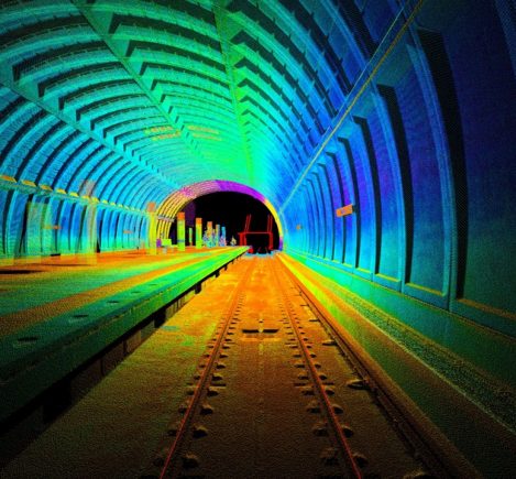 Hi-definition scan of a rail tunnel